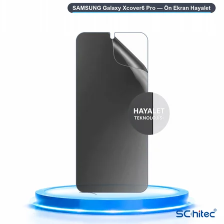 SChitec SAMSUNG Galaxy Xcover6 Pro Uyumlu Ön Yüzey Hayalet Privacy Hidrojel Ekran Koruyucu