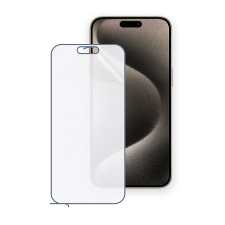 SChitec Apple iPhone 15 Pro Max Uyumlu Ön Yüzey Nano Şeffaf Hidrojel Ekran Koruyucu