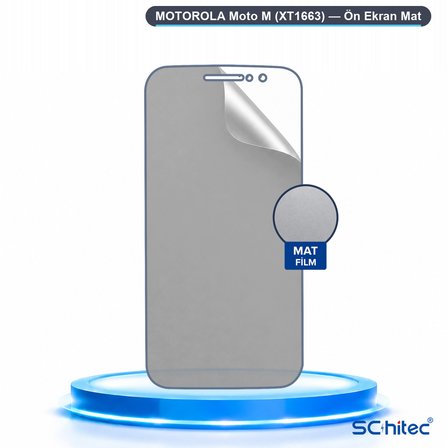 SChitec MOTOROLA Moto M (XT1663) Uyumlu Ön Yüzey Mat Hidrojel Ekran Koruyucu