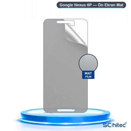 SChitec Google Nexus 6P Uyumlu Ön Yüzey Mat Hidrojel Ekran Koruyucu