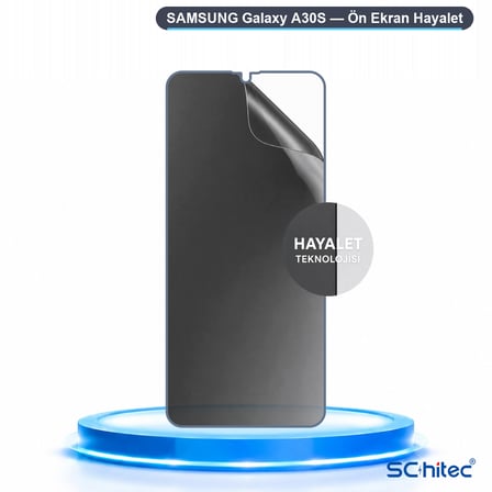 SChitec SAMSUNG Galaxy A30S Uyumlu Ön Yüzey Hayalet Privacy Hidrojel Ekran Koruyucu