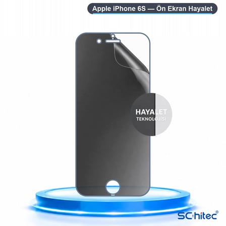 SChitec Apple iPhone 6S Uyumlu Ön Yüzey Hayalet Privacy Hidrojel Ekran Koruyucu