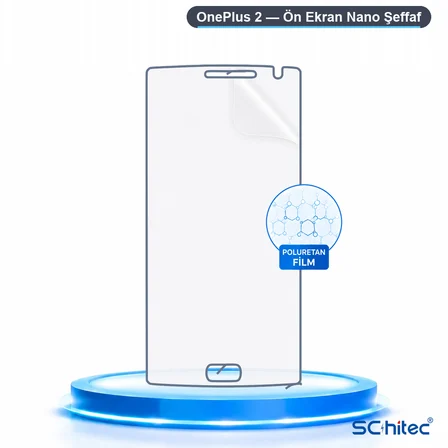 SChitec OnePlus 2 Uyumlu Ön Yüzey Nano Şeffaf Hidrojel Ekran Koruyucu