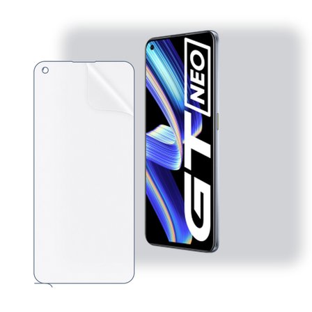 SChitec Realme GT NEO Uyumlu Ön Yüzey Nano Şeffaf Hidrojel Ekran Koruyucu