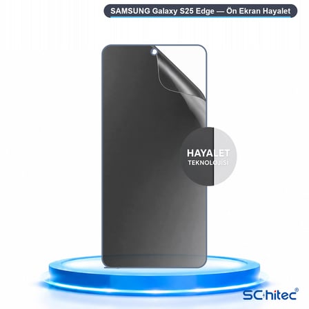 SChitec SAMSUNG Galaxy S25 Edge Uyumlu Ön Yüzey Hayalet Privacy Hidrojel Ekran Koruyucu