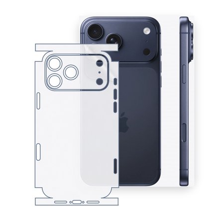 SChitec Apple iPhone 17 Pro Max Uyumlu Fullbody Arka Kaplama Hidrojel Koruyucu Film