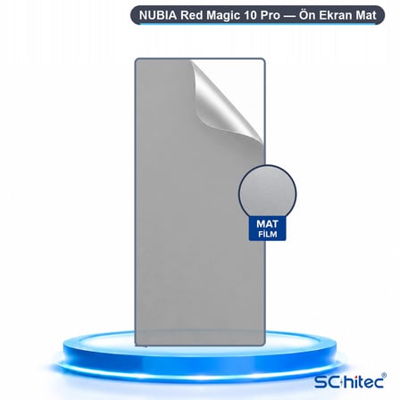 SChitec NUBIA Red Magic 10 Pro Uyumlu Ön Yüzey Mat Hidrojel Ekran Koruyucu