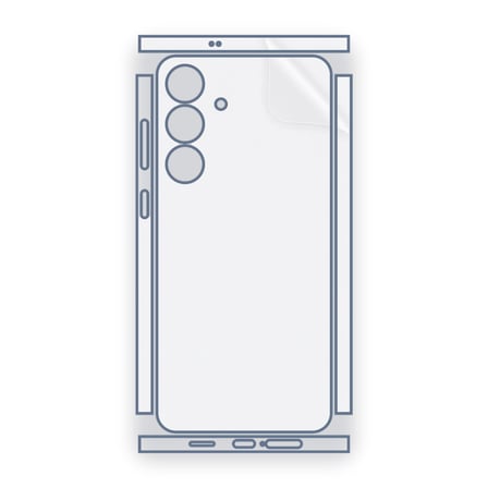 SChitec SAMSUNG Galaxy S25 FE Uyumlu Fullbody Arka Kaplama Hidrojel Koruyucu Film