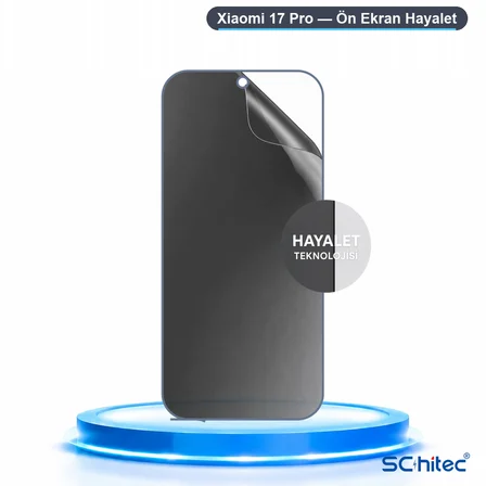 SChitec Xiaomi 17 Pro Uyumlu Ön Yüzey Hayalet Privacy Hidrojel Ekran Koruyucu