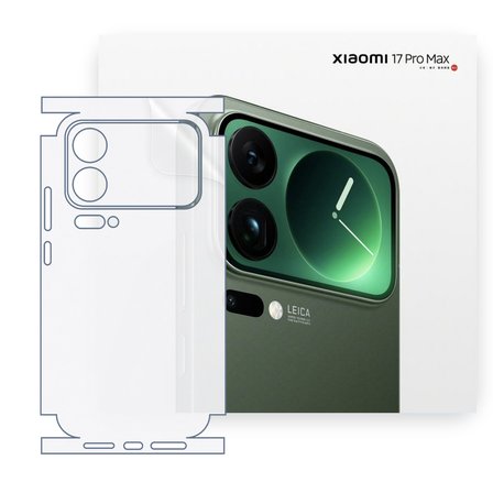 SChitec Xiaomi 17 Pro Max Uyumlu Fullbody Arka Kaplama Hidrojel Koruyucu Film