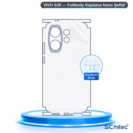 SChitec VIVO S30 Uyumlu Fullbody Arka Kaplama Hidrojel Koruyucu Film