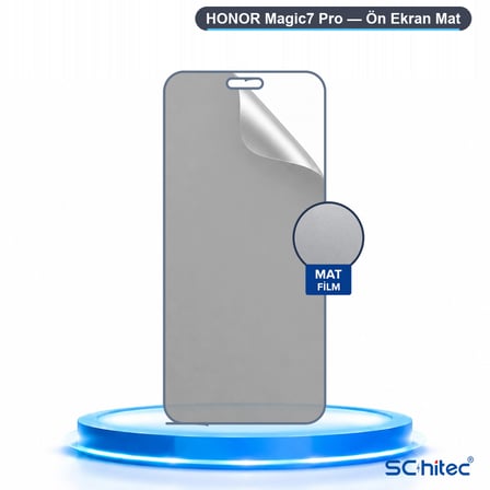 SChitec HONOR Magic7 Pro Uyumlu Ön Yüzey Mat Hidrojel Ekran Koruyucu