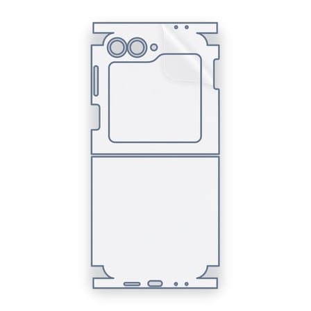 SChitec SAMSUNG Galaxy Z Flip 6 Uyumlu Fullbody Arka Kaplama Hidrojel Koruyucu Film