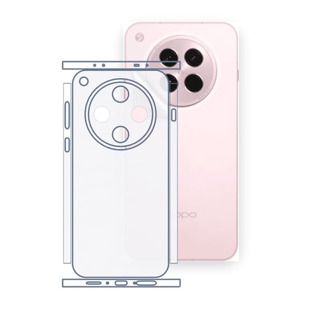 SChitec OPPO Find X8s+ Uyumlu Fullbody Arka Kaplama Hidrojel Koruyucu Film