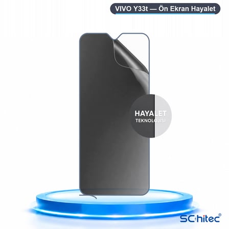 SChitec VIVO Y33t Uyumlu Ön Yüzey Hayalet Privacy Hidrojel Ekran Koruyucu