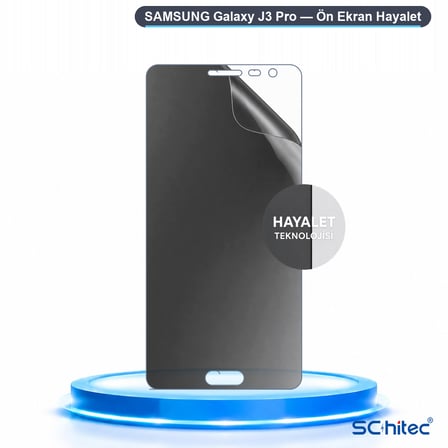 SChitec SAMSUNG Galaxy J3 Pro Uyumlu Ön Yüzey Hayalet Privacy Hidrojel Ekran Koruyucu