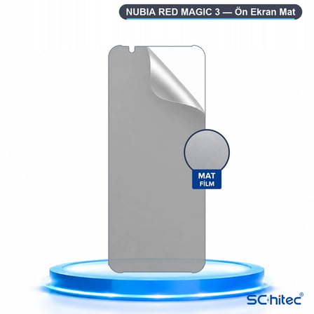 SChitec NUBIA RED MAGIC 3 Uyumlu Ön Yüzey Mat Hidrojel Ekran Koruyucu