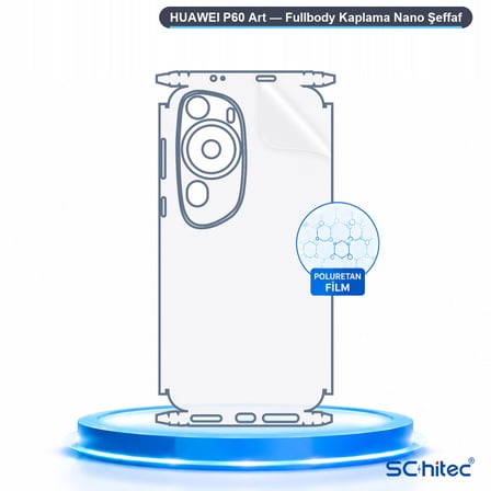 SChitec HUAWEI P60 Art Uyumlu Fullbody Arka Kaplama Hidrojel Koruyucu Film