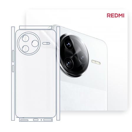 SChitec Redmi K80 Pro Uyumlu Fullbody Arka Kaplama Hidrojel Koruyucu Film
