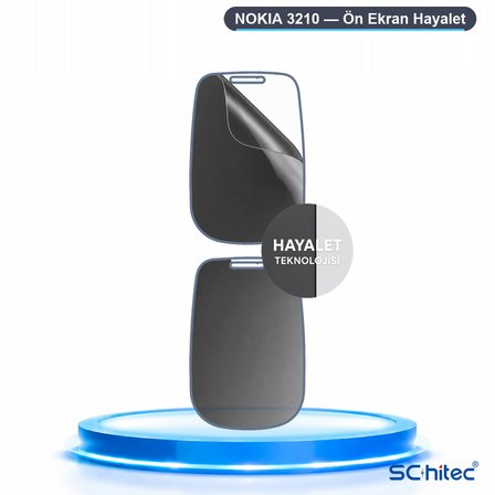 SChitec NOKIA 3210 Uyumlu Ön Yüzey Hayalet Privacy Hidrojel Ekran Koruyucu