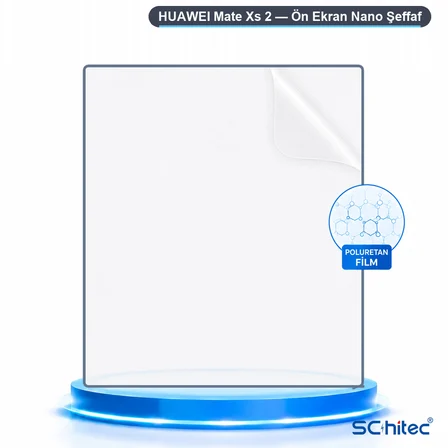 SChitec HUAWEI Mate Xs 2 Uyumlu Ön Yüzey Nano Şeffaf Hidrojel Ekran Koruyucu