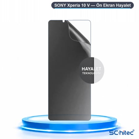 SChitec SONY Xperia 10 V Uyumlu Ön Yüzey Hayalet Privacy Hidrojel Ekran Koruyucu