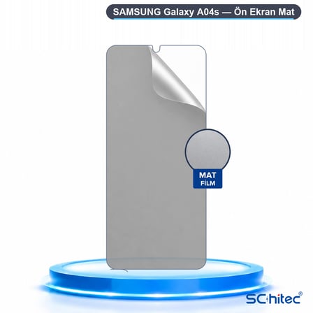 SChitec SAMSUNG Galaxy A04s Uyumlu Ön Yüzey Mat Hidrojel Ekran Koruyucu
