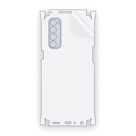 SChitec OPPO Reno4 Pro Uyumlu Fullbody Arka Kaplama Hidrojel Koruyucu Film