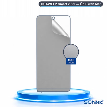 SChitec HUAWEI P Smart 2021 Uyumlu Ön Yüzey Mat Hidrojel Ekran Koruyucu
