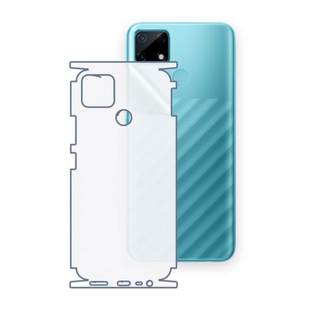 SChitec Realme Narzo 30A Uyumlu Fullbody Arka Kaplama Hidrojel Koruyucu Film
