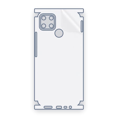 SChitec Realme C12 Uyumlu Fullbody Arka Kaplama Hidrojel Koruyucu Film