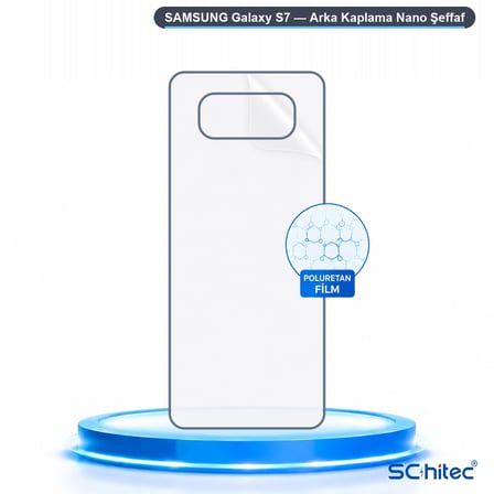 SChitec SAMSUNG Galaxy S7 Uyumlu Arka Yüzey Hidrojel Koruyucu Film