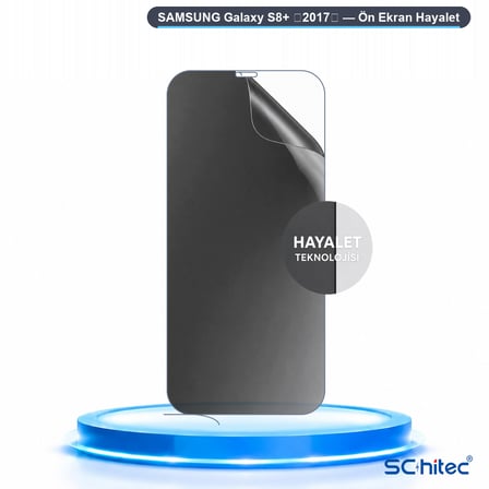 SChitec SAMSUNG Galaxy S8+ （2017） Uyumlu Ön Yüzey Hayalet Privacy Hidrojel Ekran Koruyucu