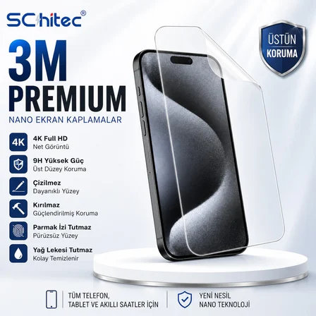 SChitec Infinix Zero 5G Uyumlu Ön Yüzey Nano Şeffaf Hidrojel Ekran Koruyucu