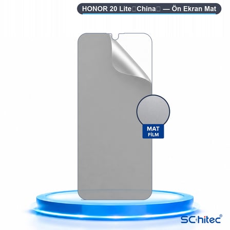 SChitec HONOR 20 Lite（China） Uyumlu Ön Yüzey Mat Hidrojel Ekran Koruyucu