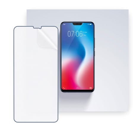 SChitec VIVO V9 Uyumlu Ön Yüzey Nano Şeffaf Hidrojel Ekran Koruyucu