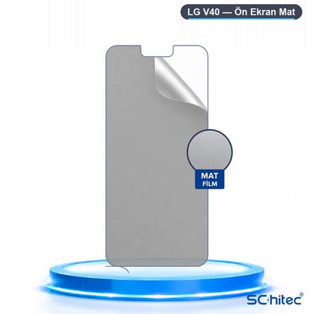 SChitec LG V40 Uyumlu Ön Yüzey Mat Hidrojel Ekran Koruyucu