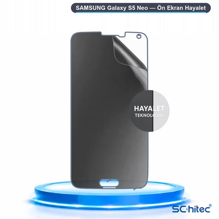 SChitec SAMSUNG Galaxy S5 Neo Uyumlu Ön Yüzey Hayalet Privacy Hidrojel Ekran Koruyucu