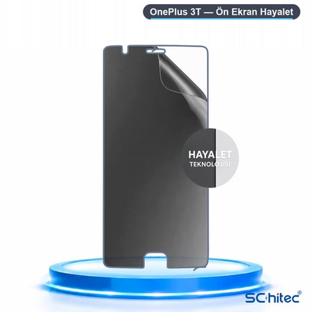 SChitec OnePlus 3T Uyumlu Ön Yüzey Hayalet Privacy Hidrojel Ekran Koruyucu