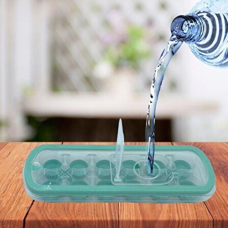 BUFFER® Silikon Tabanlı Yapışmaz Kolay Çıkabilen 12'Li Buz Kalıbı