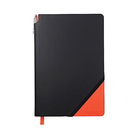 Cross Jotzone Defter Medium Siyah Turuncu AC273-1MB