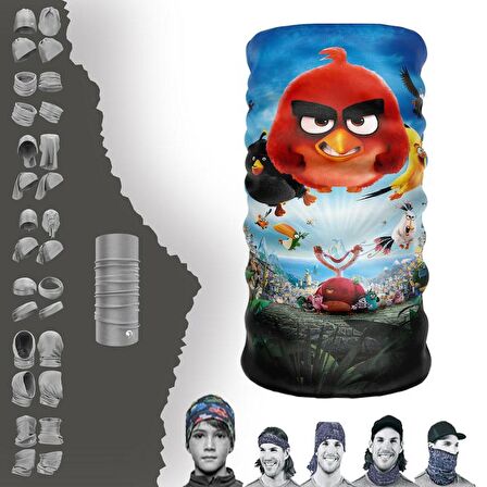 Angry Birds Boyunluk Bere Bandana Maske Bone Toka Saçbandı