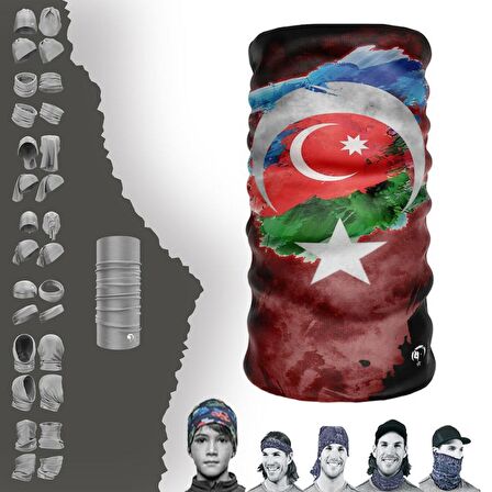 Azerbeycan Boyunluk Bere Bandana Maske Bone Toka Saçbandı