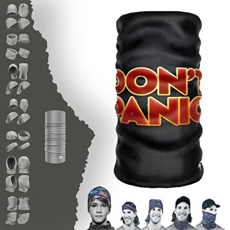 Don'T Panıc Boyunluk Bere Bandana Maske Bone Toka Saçbandı