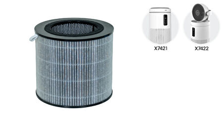 Xenon Smart Akıllı Fanlı Hava Temizleyici ve Sigara Dumanı Giderici (X7421 ve X7422 modeli için) HEPA13 Yedek Filtre X8787_M2