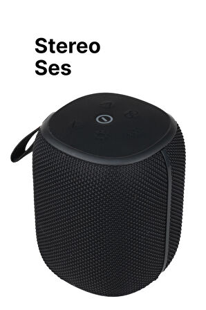 Bluetooth Hoparlör 10 W RGB Taşınabilir Kablosuz TWS Streo Ses Bombası Siyah X6702_M0
