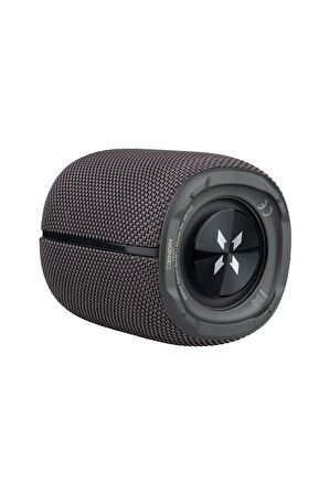 Bluetooth Hoparlör 10 W RGB Taşınabilir Kablosuz TWS Streo Ses Bombası Gri X6702_M1