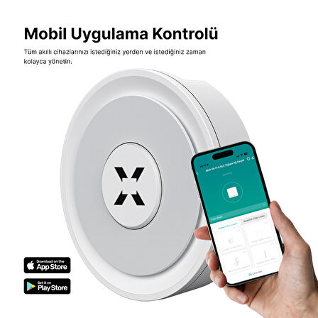 Akıllı Ev Ethernet Ağ Geçidi Mobil App Kontrollü Köprü Cihazı Tuya Uyumlu Gateway Hub X7965