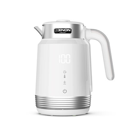 Xenon Smart Akıllı Kettle 1.7LT Hacimli Ön Ayarlı Isıtma Özellikli Led Ekranlı 360° Dönebilen 2200W Su Isıtıcı X7102