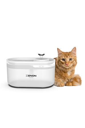 Akıllı Otomatik Kedi Mama Kabı, Akıllı Kedi Su Pınarı ve Yedek Filtreler 3'lü Pet Seti Beyaz